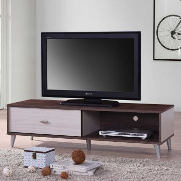Fernsehschrank Rumbo 120cm - braun/weiß