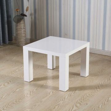 Quadratischer Tisch Kera 60x60cm - weiß