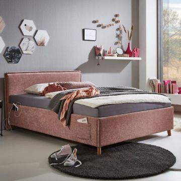 Doppelbett Ollie | 140 x 200 cm | Rosa Design