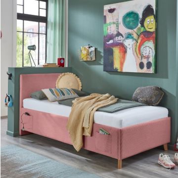 Doppelbett Cool | 140 x 200 cm | Rosa Design