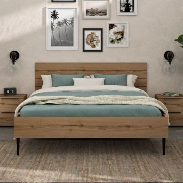 Doppelbett Lucian | 160 x 200 cm | Helvezia Oak Design