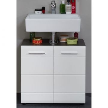 Waschtischunterschrank Line | 60 x 31 x 57 cm | High Glossy White