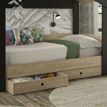 Bettkasten-Set Duplex | 2 Stück | Geeignet für Betten mit den Maßen 90 x 190