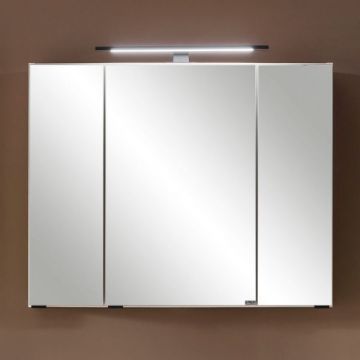Spiegelschrank Meran | 80 x 20 x 64 cm | Weiß