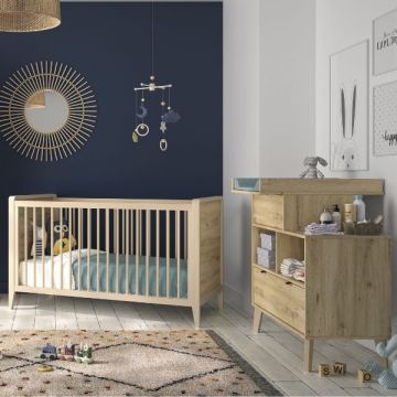 Kinderzimmer-Set Lison | Kinderbett, Kommode mit Wickeltisch | Artisan Oak Design