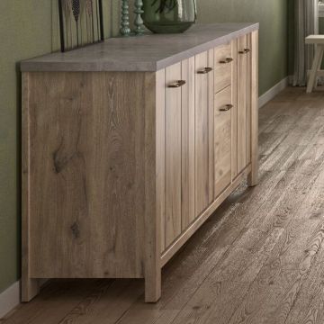 Sideboard Basalte | 220 x 50 x 88 cm | Viking Oak Design