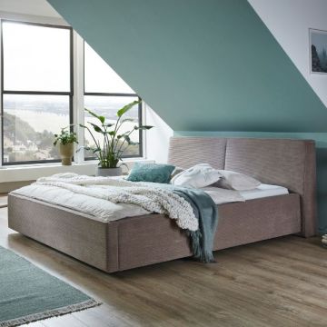 Doppelbett Mitoma | 160 x 200 cm | Design Taupe
