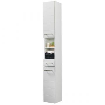 Säulenschrank Rimini | 25 x 20 x 181 cm | Weiß