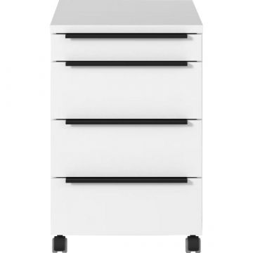 Schubladenschrank mit Rollen Hermoso | 42 x 60 x 63 cm | Weiß