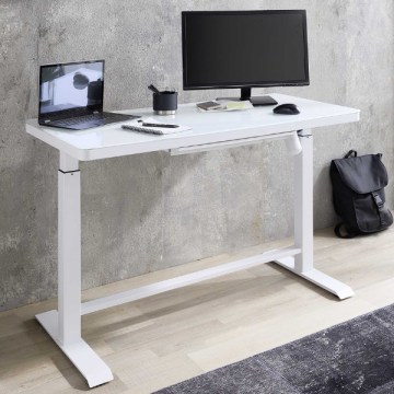 Verstellbarer Schreibtisch Lift 72-120cm - weiß
