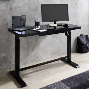 Verstellbarer Schreibtisch Lift 72-120cm - schwarz