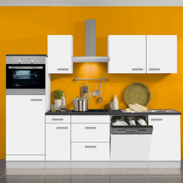 Küchenzeile Bistrot ohne Geräte 270 cm - weiß