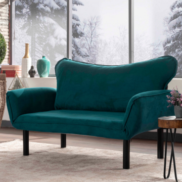 2-Sitz-Sofa-Bett | Komfort und Design | Metallrahmen | Pflegeleichter Stoff