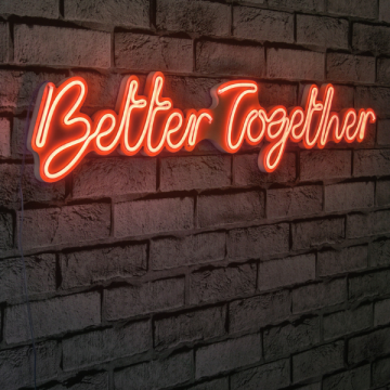 Neonlichter Better Together - Wallity Serie - Orange