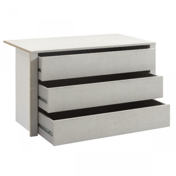 Schubladenschrank für Kleiderschränke Systema | 99 x 50,9 x 69,3 cm | Grau