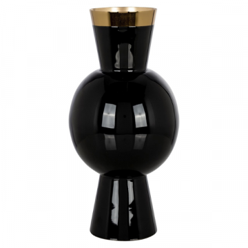Vase Novee - 19x19x36 cm - Schwarz 