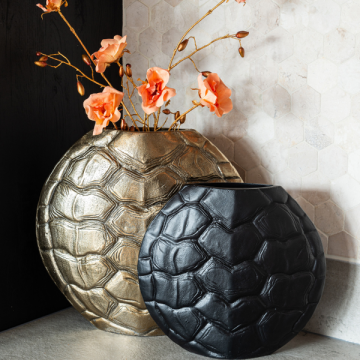 Schwarze Ines-Vase