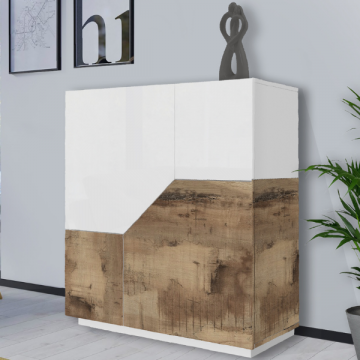 Sideboard Alien | 100 x 43 x 106 cm | White & Maple Pereira Design