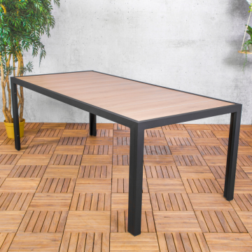 Rechteckiger Gartentisch Proto 207x95cm mit Keramik-Tischplatte