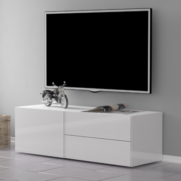 TV-Schrank Matis 110 cm-hochglänzend-weiß 
