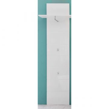 Garderobenpaneel Amanda | 60 x 25 x 195 cm | High Glossy White