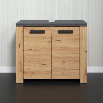Waschtischunterschrank Follow | 79 x 35 x 67 cm | Artisan Oak