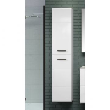 Säulenschrank Riva | 35 x 33 x 170 cm | High Glossy White
