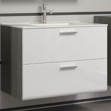 Waschtischunterschrank Riva | 82 x 47 x 59 cm | Design Smoky Silver