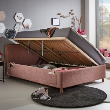 Kofferbett Ollie | 120 x 200 cm | Rosa Design