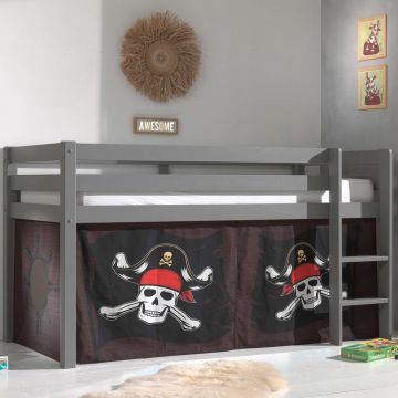 Halbhochschläfer Charlotte mit Schlafzelt Caribbean Pirates - grau