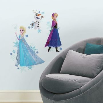 Wallsticker Disney Frozen Anna , Elsa und Olaf