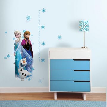 XL Wandaufkleber Disney Frozen mit Wachstumstabelle