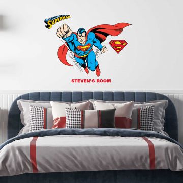 Wandsticker Superman - mit Alphabet