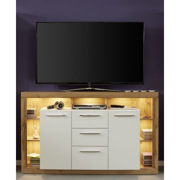 TV-Möbel-Set Rock | 150 x 40 x 90 cm | Wotan Oak White Design