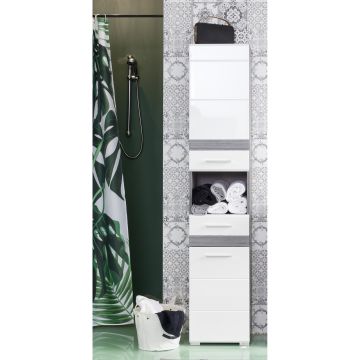 Waschraummöbel Set-One | 60 | Modern - 56 x Emob Smoky | 34 cm x Silver Trendteam