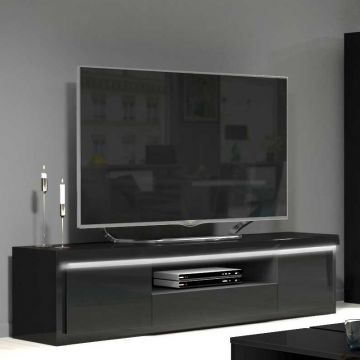 TV-Möbel Siola 160cm 2 Türen und 1 Schublade - schwarz