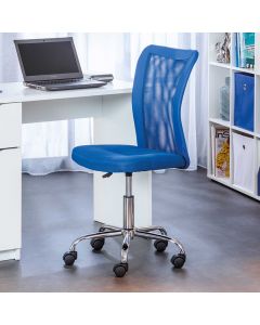 Bürostuhl Eva ohne Armlehne - blau