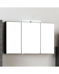 Spiegelschrank Florent 120cm mit 3 Türen und LED-Beleuchtung - graphit