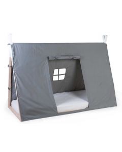 Schlafzelt für Tipi Jugendbett 90x200cm - grau